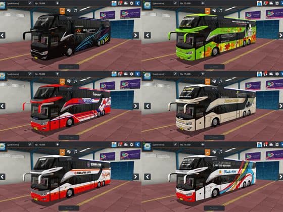 Download MOD BUSSID Kendaraan Bus Lengkap dengan Livery