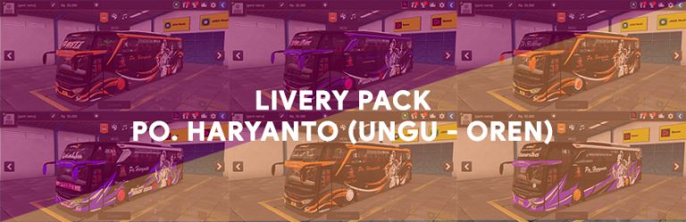 Livery Pack Po. Haryanto JB3+ SHD by Angga Saputro cvt