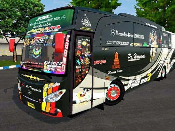 Download MOD BUSSID Kendaraan Bus Lengkap dengan Livery