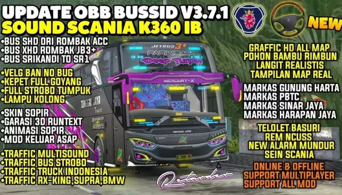 MOD OBB v3.7.1 Sound Scania K360iB Grafik Full Map by Nanu Gombel