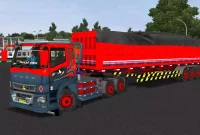 MOD BUSSID Truck Fuso SG-V Trailer by SBN Karoseri