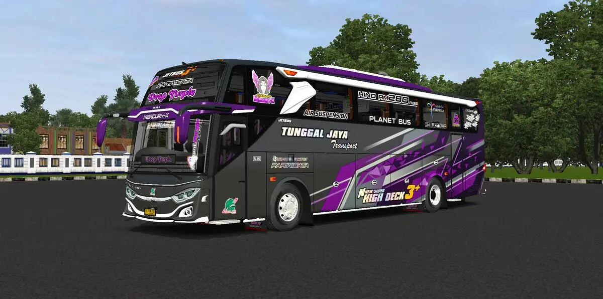 MOD BUSSID JB3+ Edisi Tunggal Jaya Deep Purple by AS cvt FMMOD BUSSID JB3+ Edisi Tunggal Jaya Deep Purple by AS cvt FM