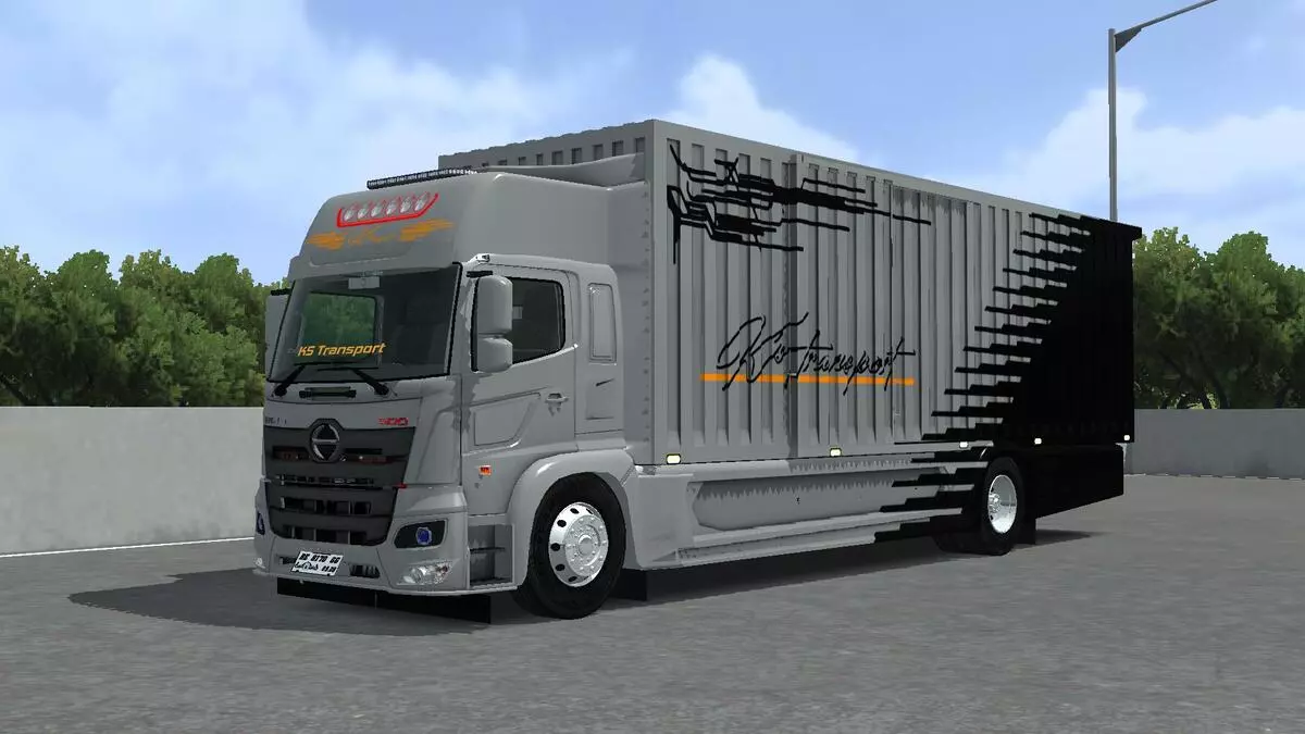 MOD BUSSID Hino 500 Box Racing by SJA Official